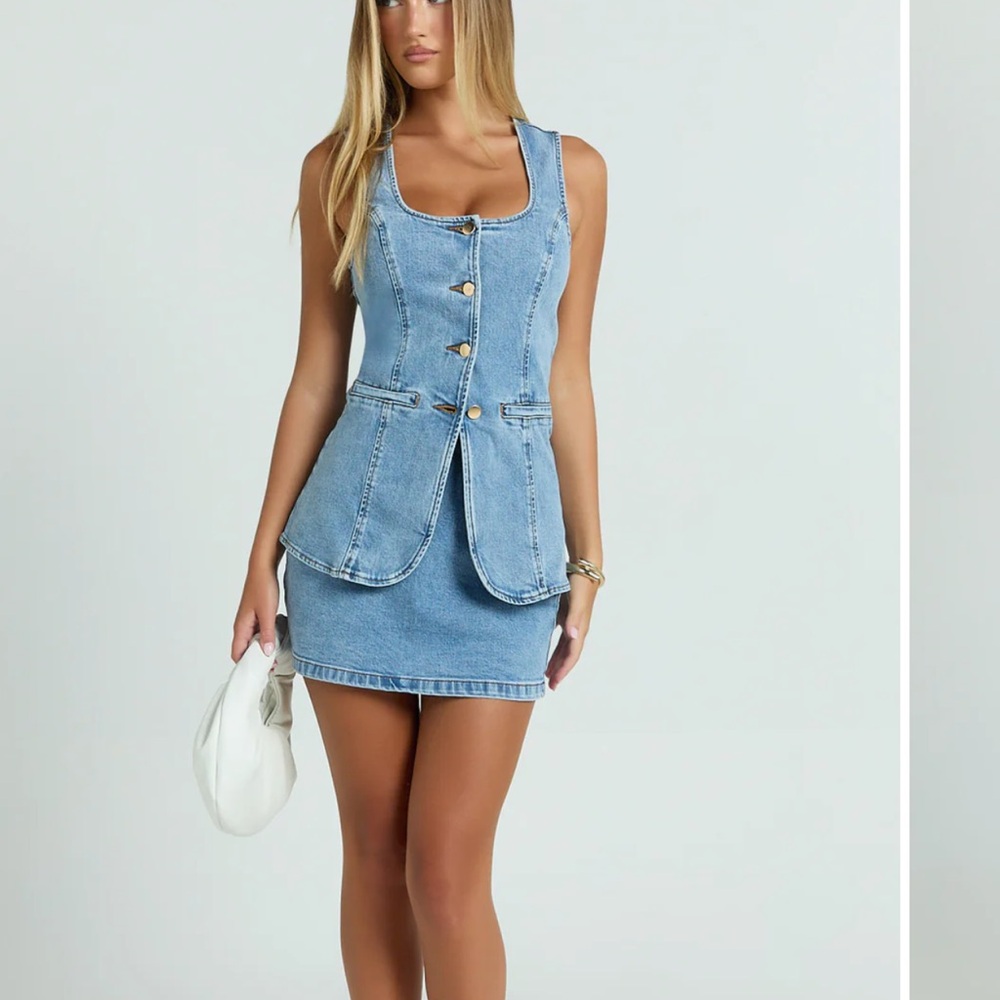 SHOWPO DENIM SKIRT & TOP